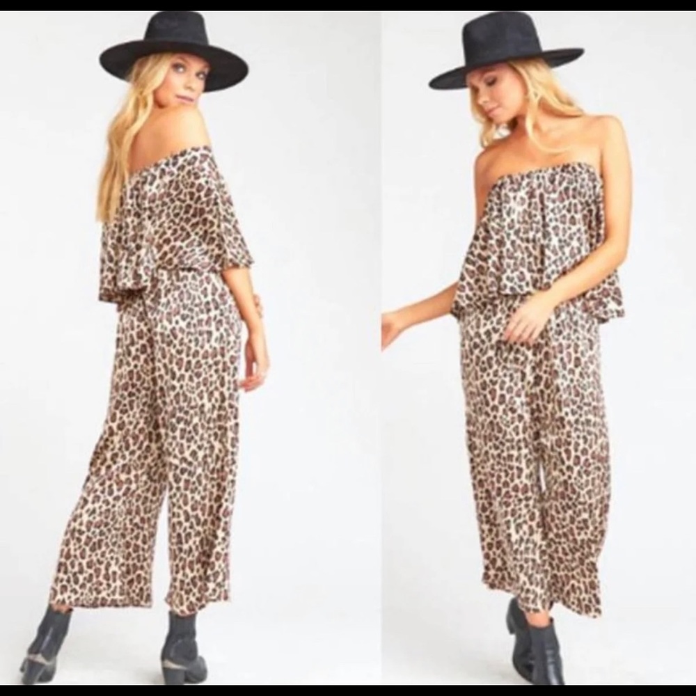 NWT show me your mumu jumpsuit in cheetah fever